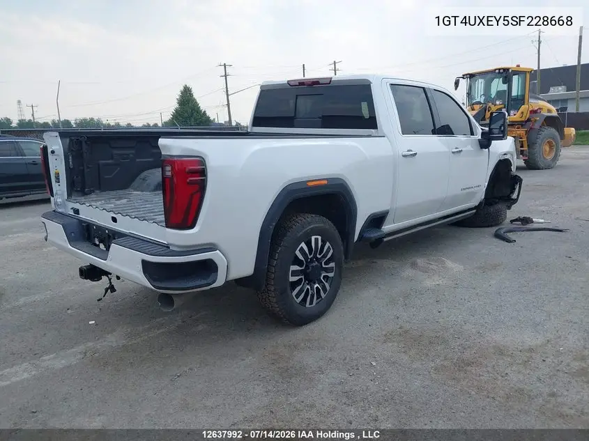 2025 GMC Sierra 2500Hd , Standard Bed, Denali Ultimate, 4Wd VIN: 1GT4UXEY5SF228668 Lot: 12637992