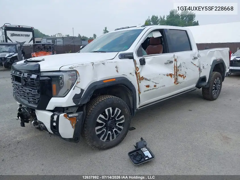 2025 GMC Sierra 2500Hd , Standard Bed, Denali Ultimate, 4Wd VIN: 1GT4UXEY5SF228668 Lot: 12637992