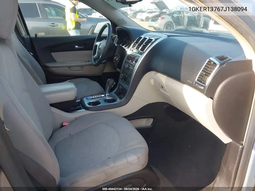 2007 GMC Acadia Sle-1 VIN: 1GKER13767J138094 Lot: 45442134