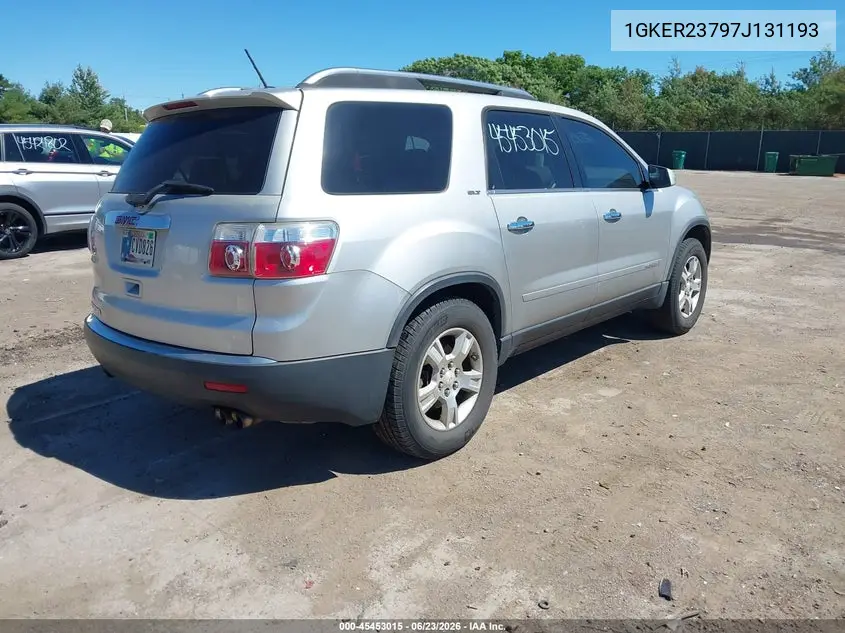 2007 GMC Acadia Slt VIN: 1GKER23797J131193 Lot: 45453015