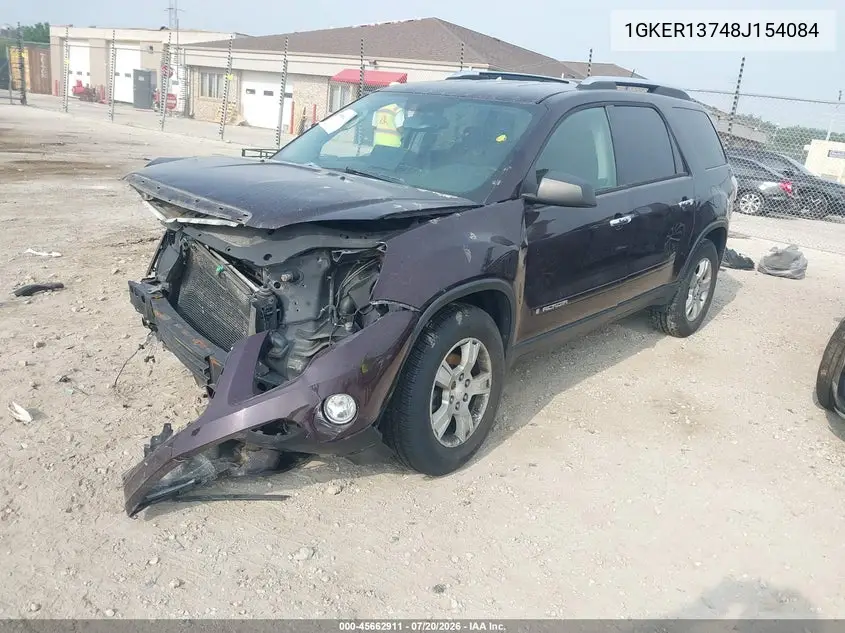 2008 GMC Acadia Sle-1 VIN: 1GKER13748J154084 Lot: 45662911
