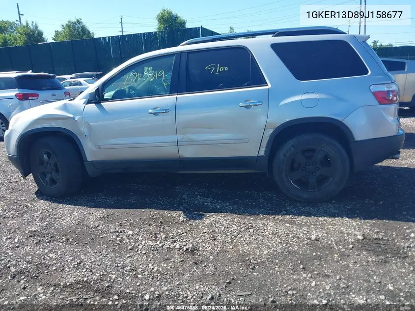 2009 GMC Acadia Sle1 VIN: 1GKER13D89J158677 Lot: 45475088