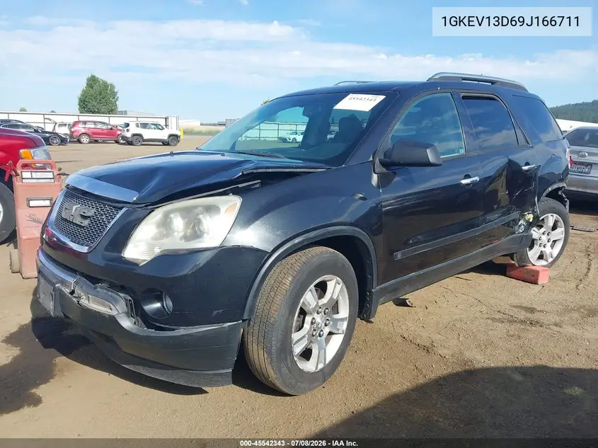 2009 GMC Acadia Sle1 VIN: 1GKEV13D69J166711 Lot: 45542343