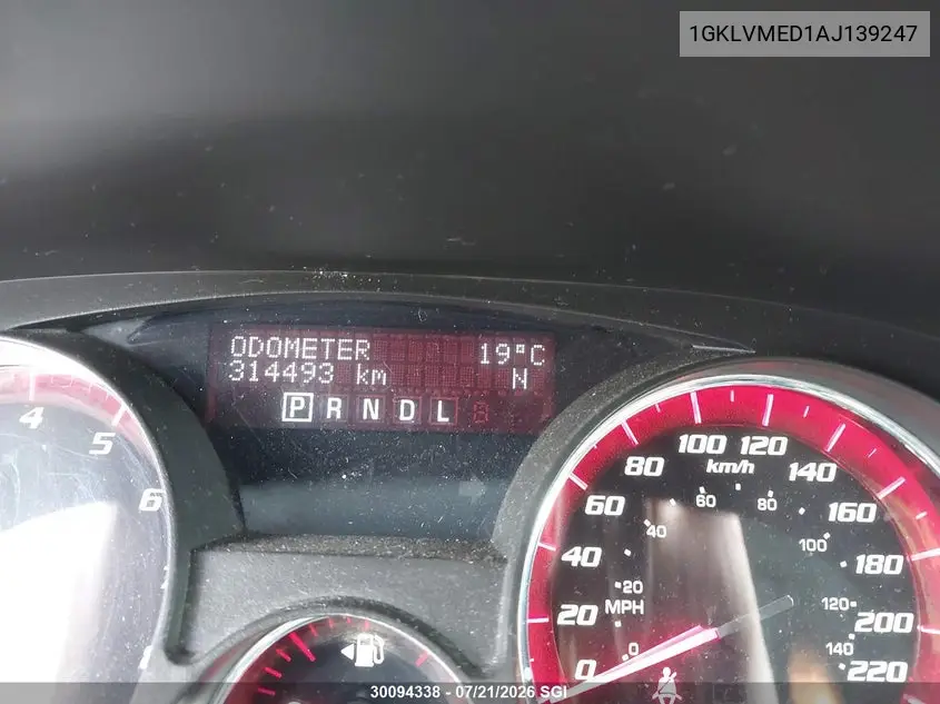 2010 GMC Acadia Slt-1 VIN: 1GKLVMED1AJ139247 Lot: 30094338
