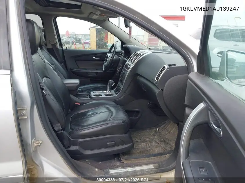 2010 GMC Acadia Slt-1 VIN: 1GKLVMED1AJ139247 Lot: 30094338