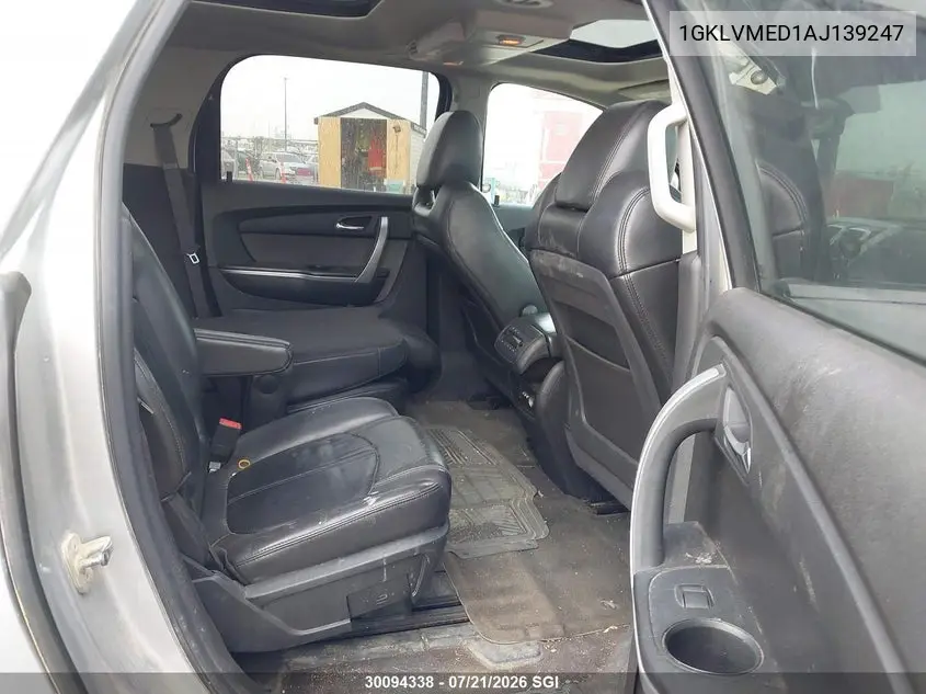 2010 GMC Acadia Slt-1 VIN: 1GKLVMED1AJ139247 Lot: 30094338