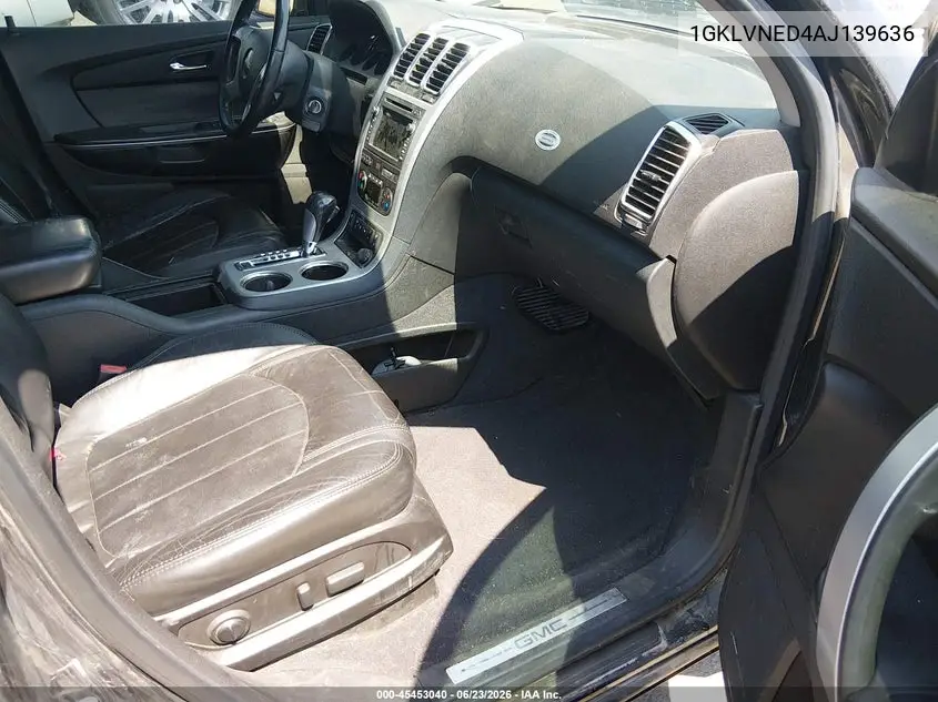 2010 GMC Acadia Slt-2 VIN: 1GKLVNED4AJ139636 Lot: 45453040
