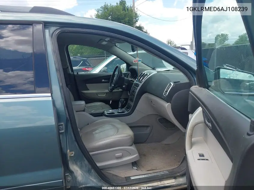 2010 GMC Acadia Slt-1 VIN: 1GKLRMED6AJ108239 Lot: 45651305