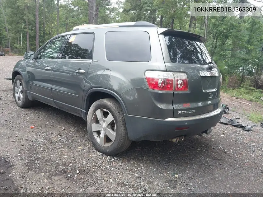 2011 GMC Acadia Slt-1 VIN: 1GKKRRED1BJ363309 Lot: 45636723