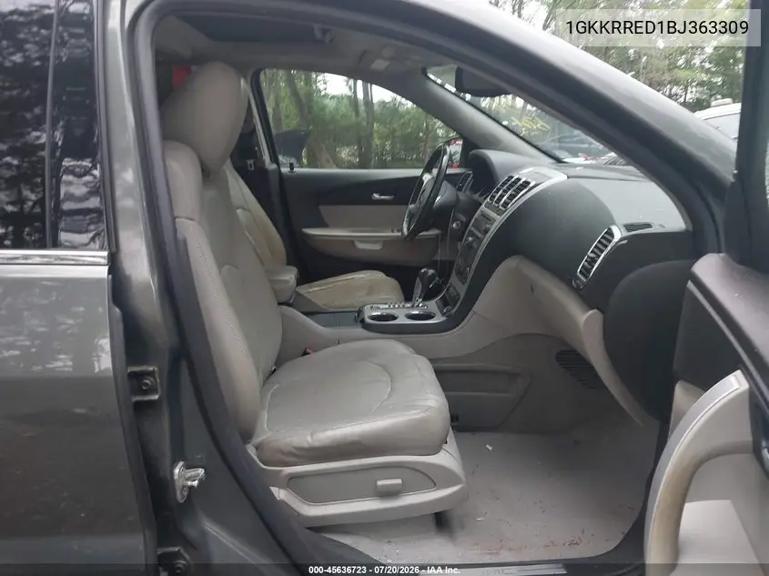 2011 GMC Acadia Slt-1 VIN: 1GKKRRED1BJ363309 Lot: 45636723