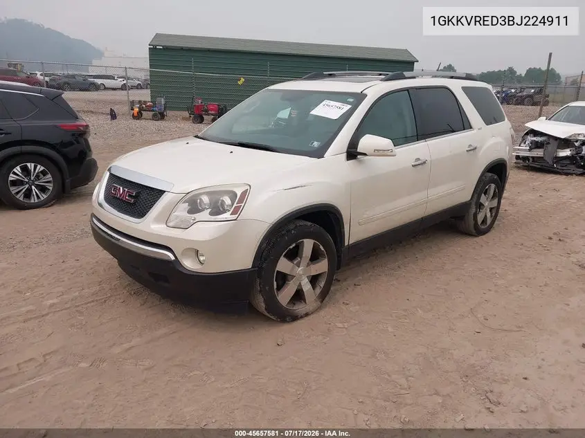 2011 GMC Acadia Slt-1 VIN: 1GKKVRED3BJ224911 Lot: 45657581