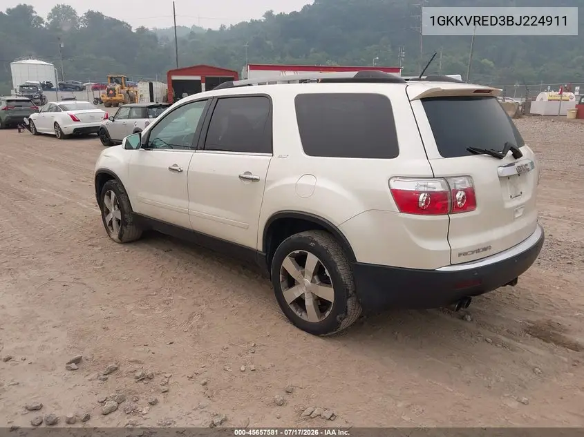 2011 GMC Acadia Slt-1 VIN: 1GKKVRED3BJ224911 Lot: 45657581