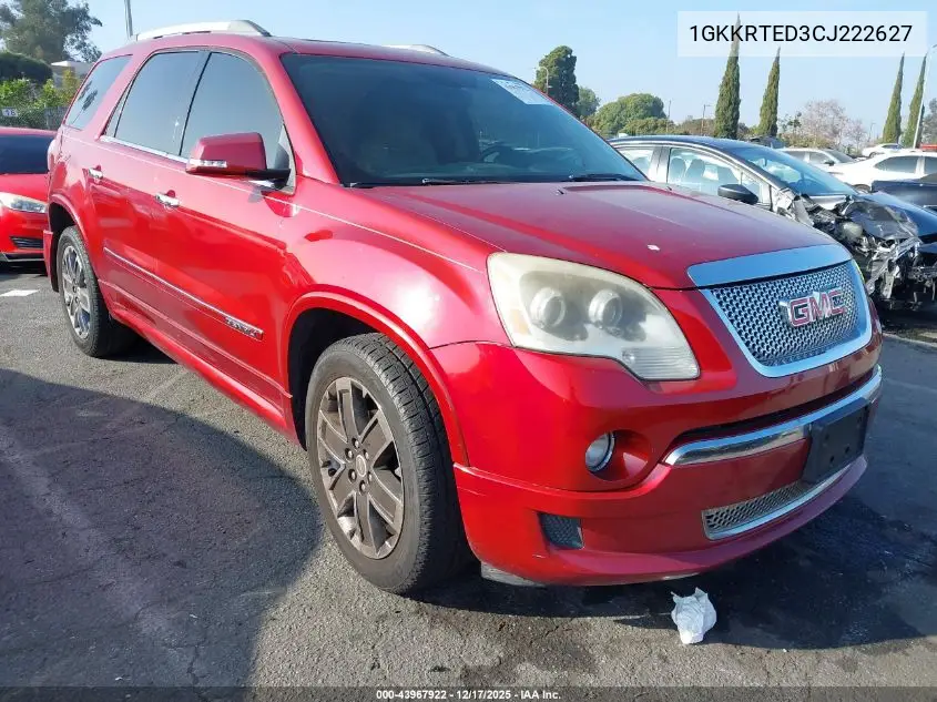 1GKKRTED3CJ222627 2012 GMC Acadia Denali