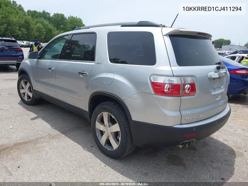 2012 GMC Acadia Slt-1 VIN: 1GKKRRED1CJ411294 Lot: 45423670