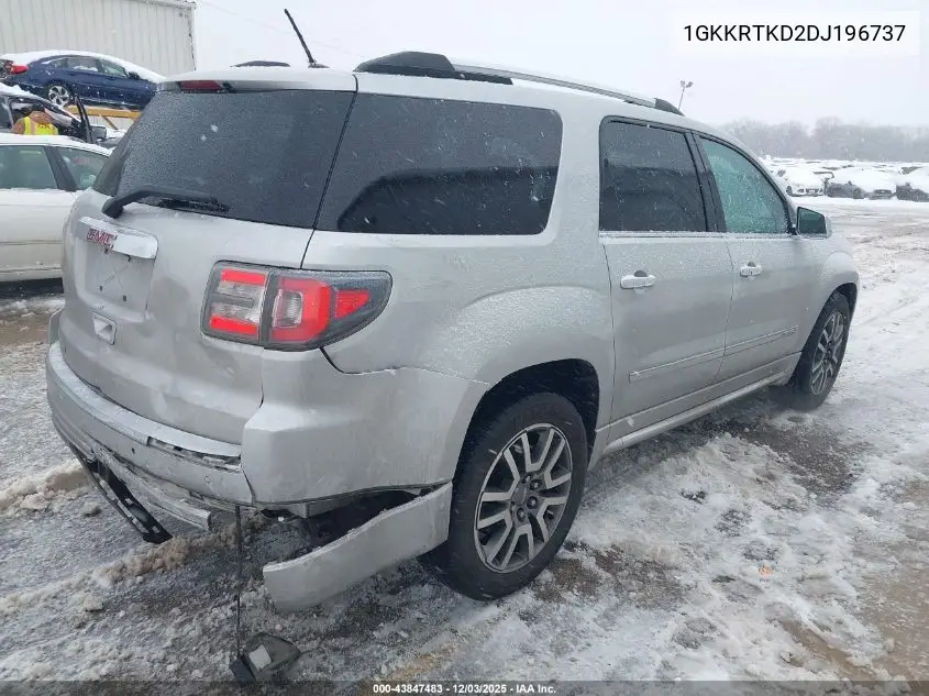 1GKKRTKD2DJ196737 2013 GMC Acadia Denali