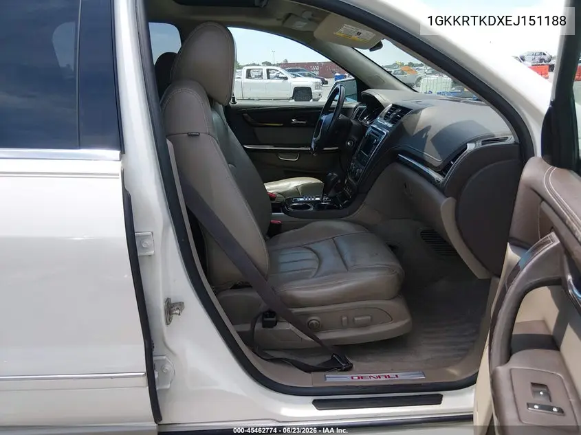 2014 GMC Acadia Denali VIN: 1GKKRTKDXEJ151188 Lot: 45462774
