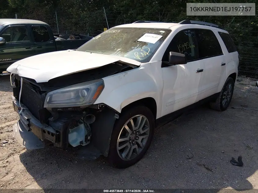 2014 GMC Acadia Sle-1 VIN: 1GKKRNED1EJ197757 Lot: 45573649