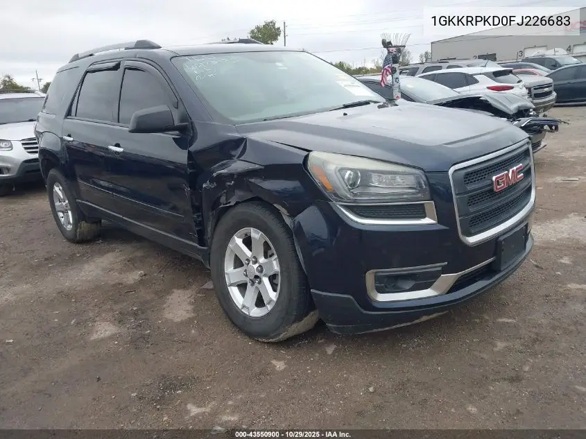 1GKKRPKD0FJ226683 2015 GMC Acadia Sle-2