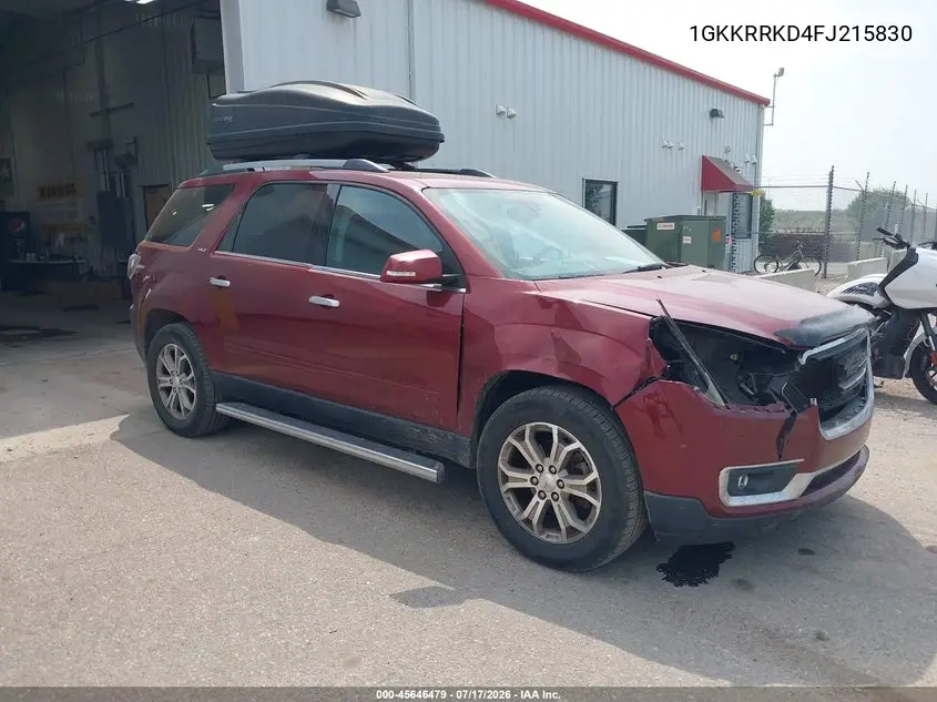 2015 GMC Acadia Slt-1 VIN: 1GKKRRKD4FJ215830 Lot: 45646479