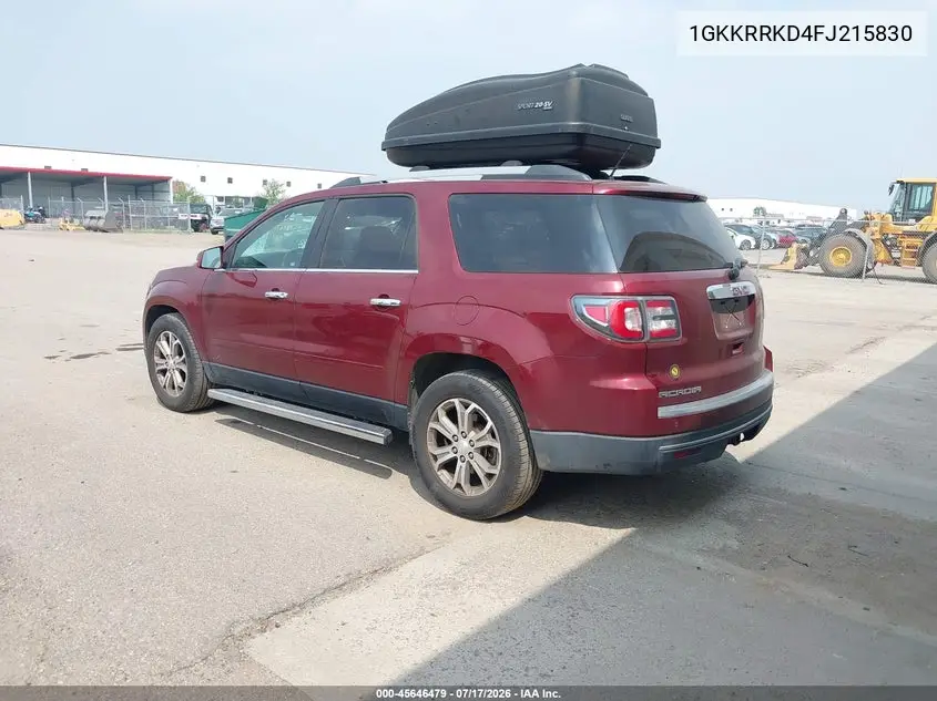2015 GMC Acadia Slt-1 VIN: 1GKKRRKD4FJ215830 Lot: 45646479
