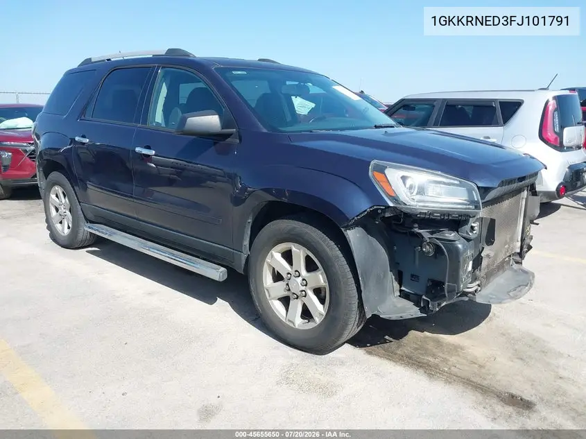 2015 GMC Acadia Sle-1 VIN: 1GKKRNED3FJ101791 Lot: 45655650