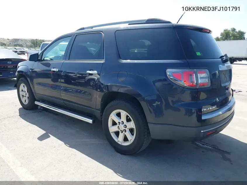 2015 GMC Acadia Sle-1 VIN: 1GKKRNED3FJ101791 Lot: 45655650