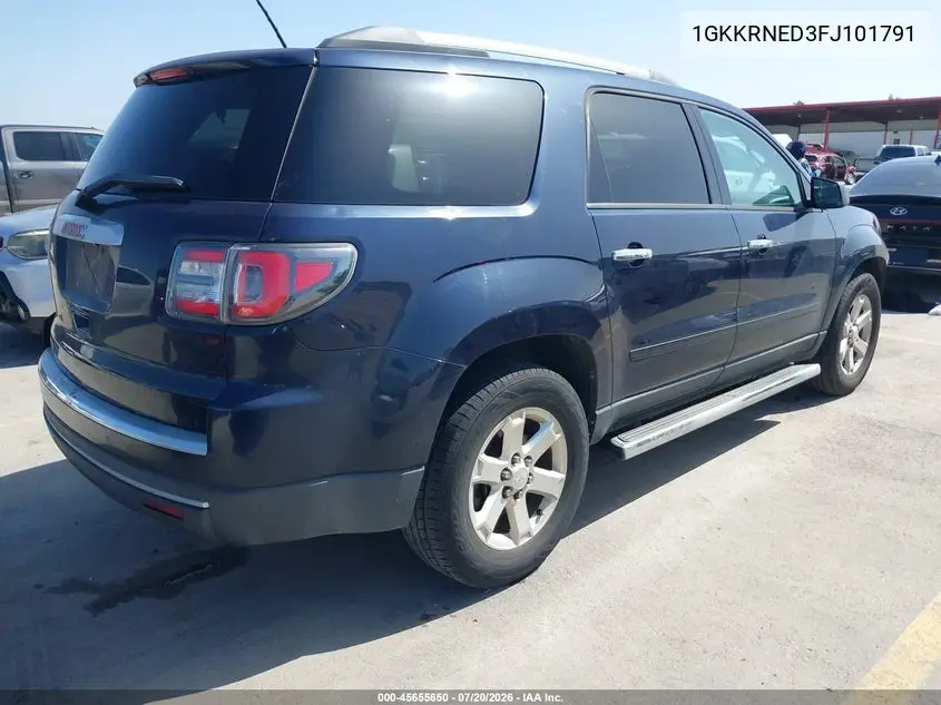2015 GMC Acadia Sle-1 VIN: 1GKKRNED3FJ101791 Lot: 45655650