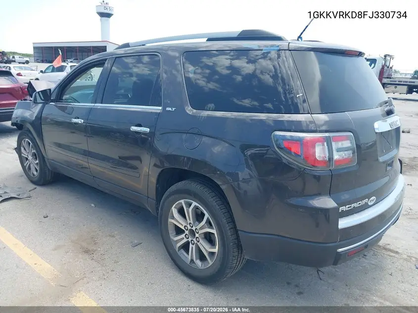 2015 GMC Acadia Slt VIN: 1GKKVRKD8FJ330734 Lot: 45673835
