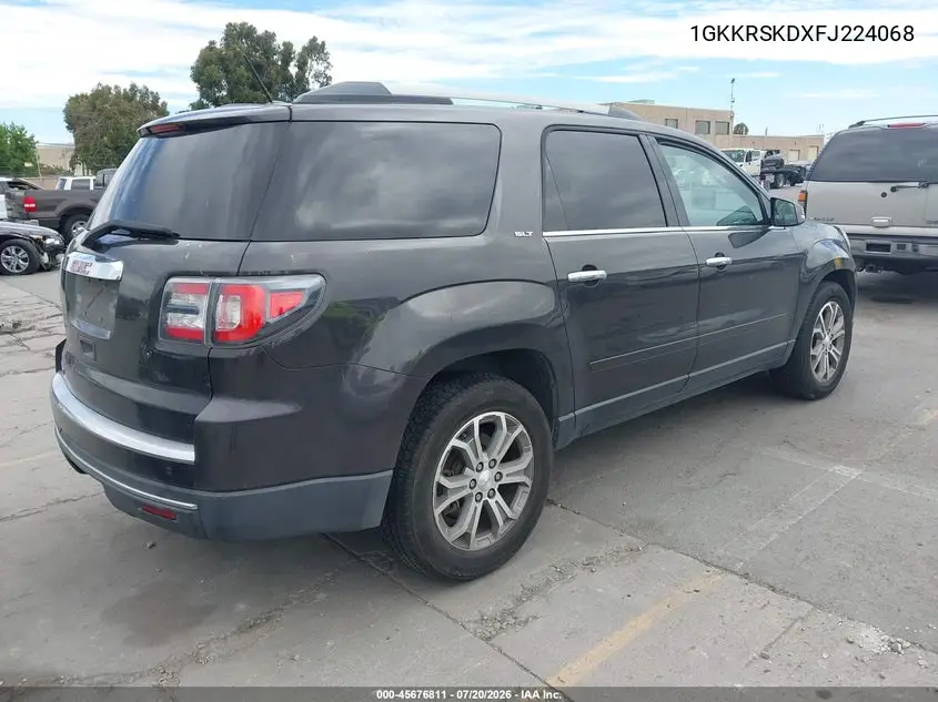 2015 GMC Acadia Slt-2 VIN: 1GKKRSKDXFJ224068 Lot: 45676811
