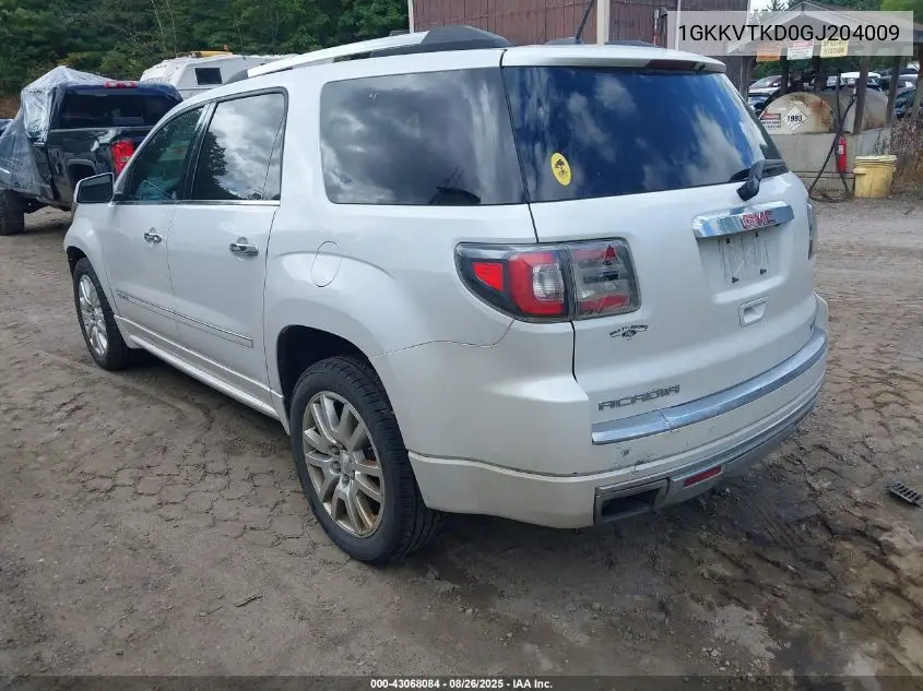 1GKKVTKD0GJ204009 2016 GMC Acadia Denali