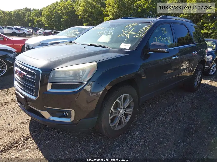 2016 GMC Acadia Slt-2 VIN: 1GKKVSKDXGJ107734 Lot: 45392227