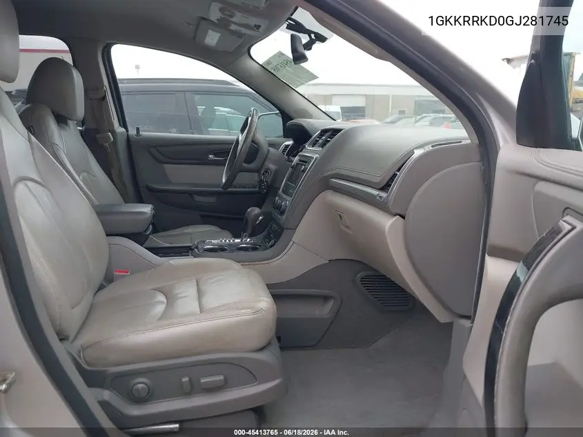 2016 GMC Acadia Slt-1 VIN: 1GKKRRKD0GJ281745 Lot: 45413765