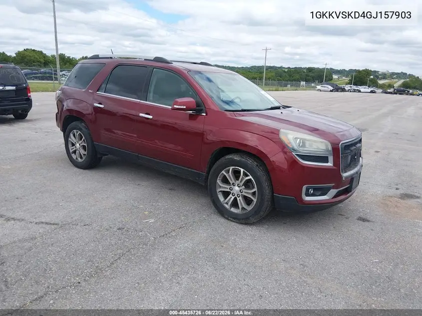 2016 GMC Acadia Slt-2 VIN: 1GKKVSKD4GJ157903 Lot: 45435726