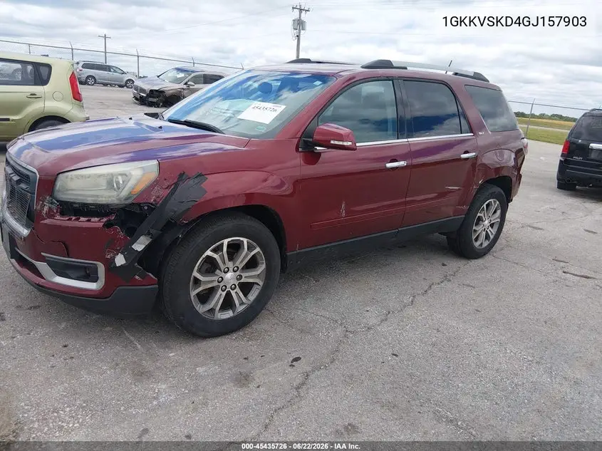 2016 GMC Acadia Slt-2 VIN: 1GKKVSKD4GJ157903 Lot: 45435726