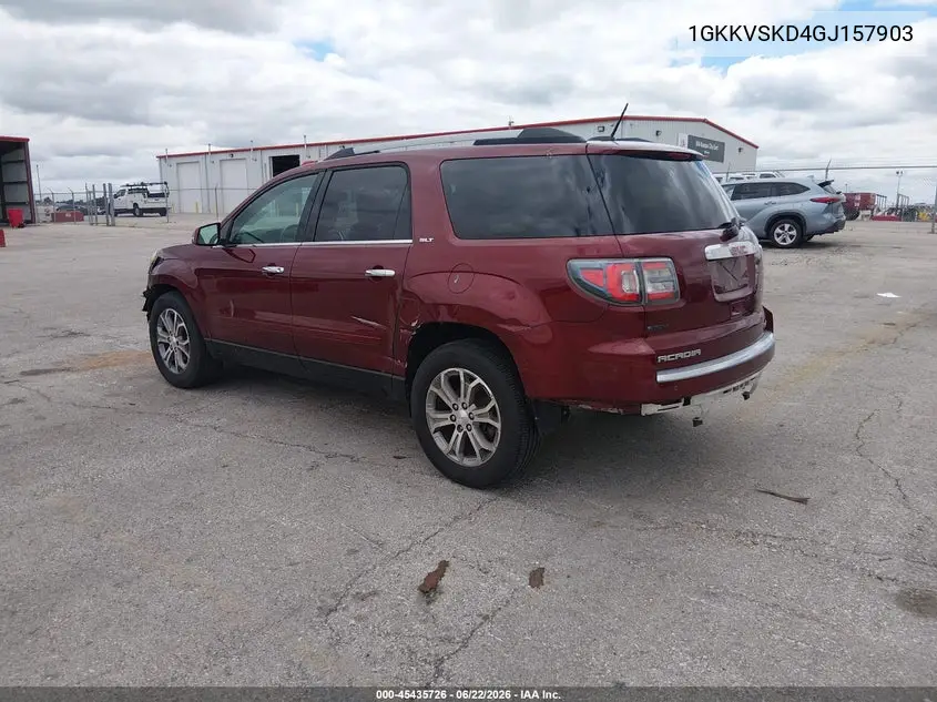 2016 GMC Acadia Slt-2 VIN: 1GKKVSKD4GJ157903 Lot: 45435726