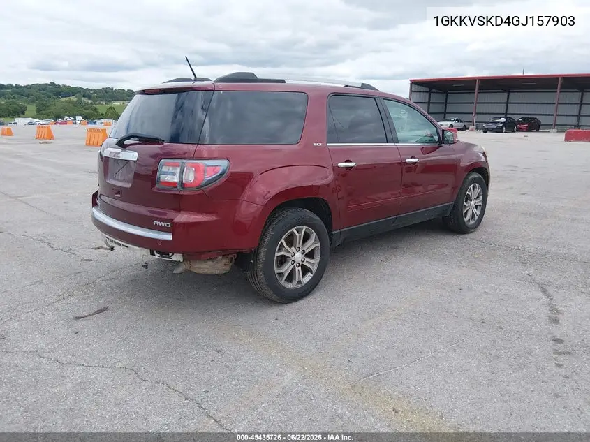 2016 GMC Acadia Slt-2 VIN: 1GKKVSKD4GJ157903 Lot: 45435726