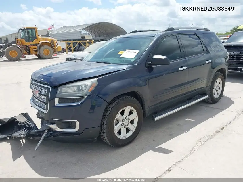 2016 GMC Acadia Sle-1 VIN: 1GKKRNED2GJ336491 Lot: 45592768