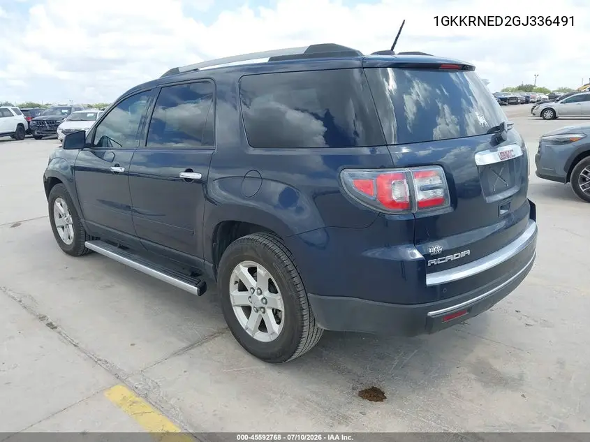 2016 GMC Acadia Sle-1 VIN: 1GKKRNED2GJ336491 Lot: 45592768