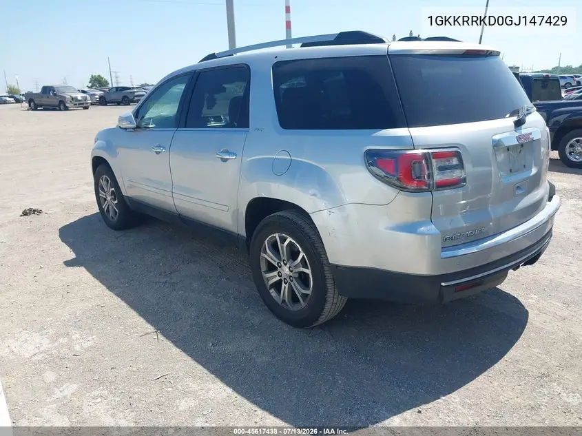 2016 GMC Acadia Slt-1 VIN: 1GKKRRKD0GJ147429 Lot: 45617438