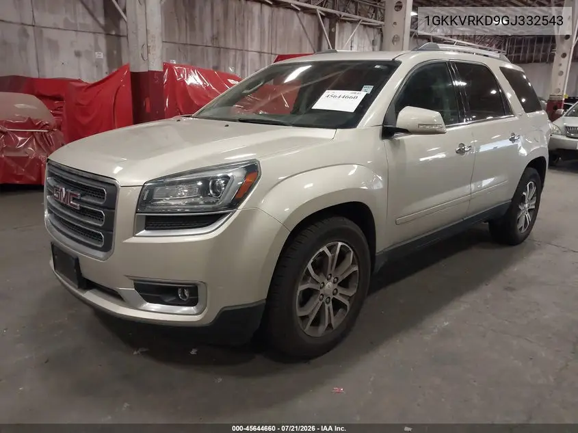 2016 GMC Acadia Slt-1 VIN: 1GKKVRKD9GJ332543 Lot: 45644660
