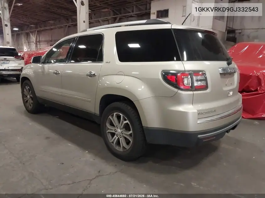 2016 GMC Acadia Slt-1 VIN: 1GKKVRKD9GJ332543 Lot: 45644660