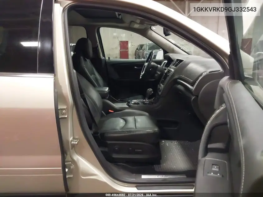 2016 GMC Acadia Slt-1 VIN: 1GKKVRKD9GJ332543 Lot: 45644660
