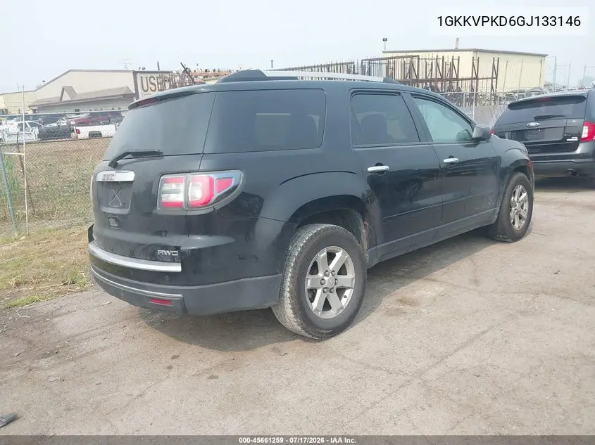 2016 GMC Acadia Sle-2 VIN: 1GKKVPKD6GJ133146 Lot: 45661259