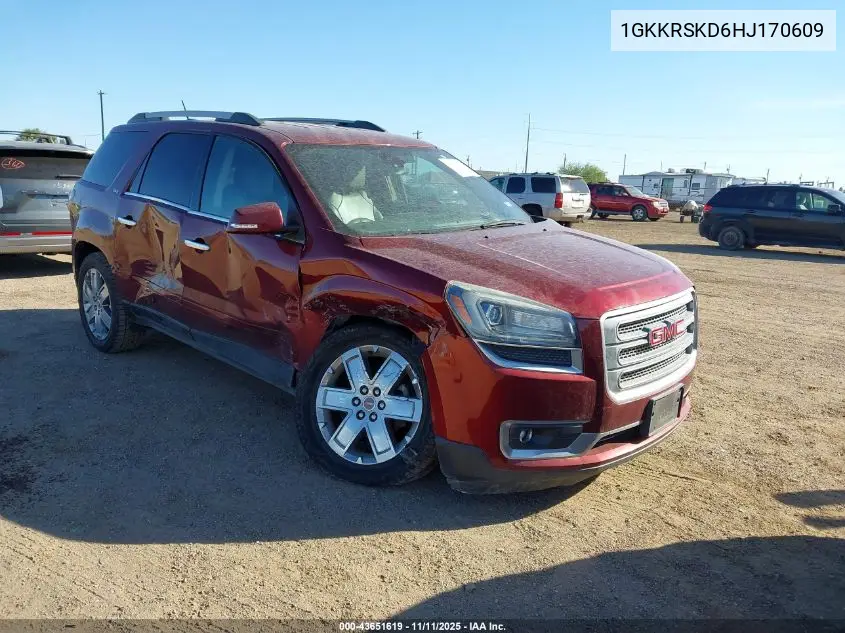1GKKRSKD6HJ170609 2017 GMC Acadia Limited