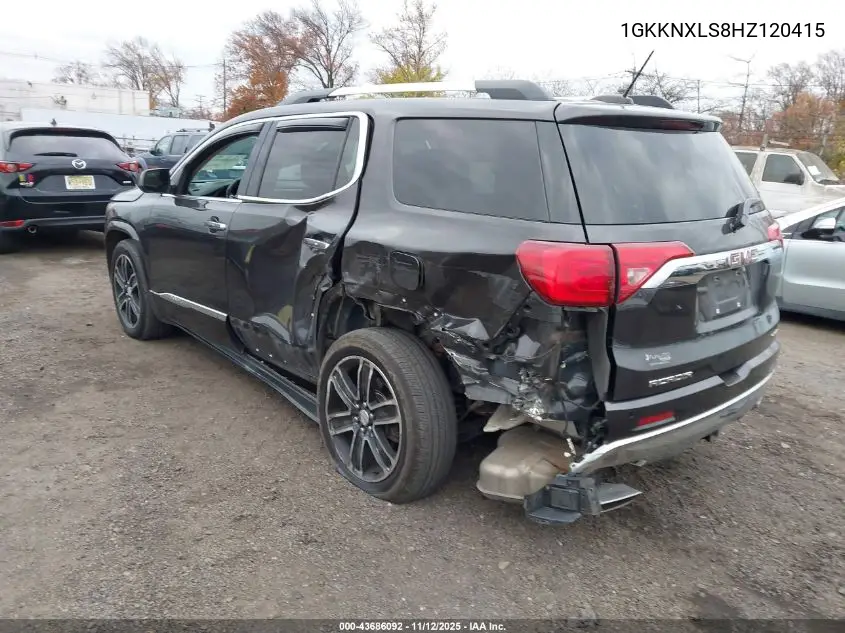 1GKKNXLS8HZ120415 2017 GMC Acadia Denali