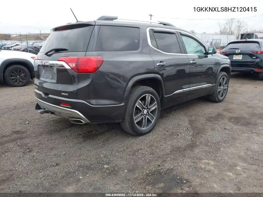 1GKKNXLS8HZ120415 2017 GMC Acadia Denali