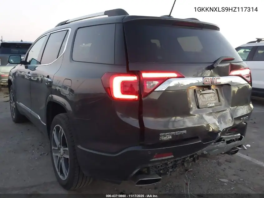 1GKKNXLS9HZ117314 2017 GMC Acadia Denali