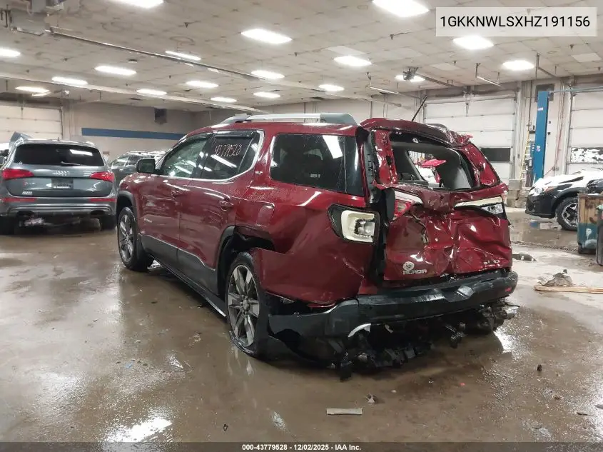 1GKKNWLSXHZ191156 2017 GMC Acadia Slt-2