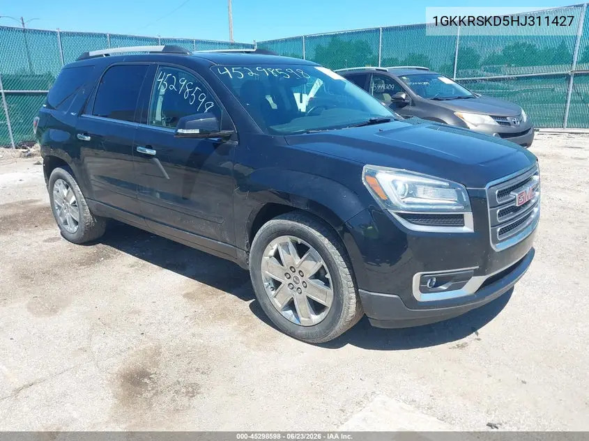 2017 GMC Acadia Limited VIN: 1GKKRSKD5HJ311427 Lot: 45298598