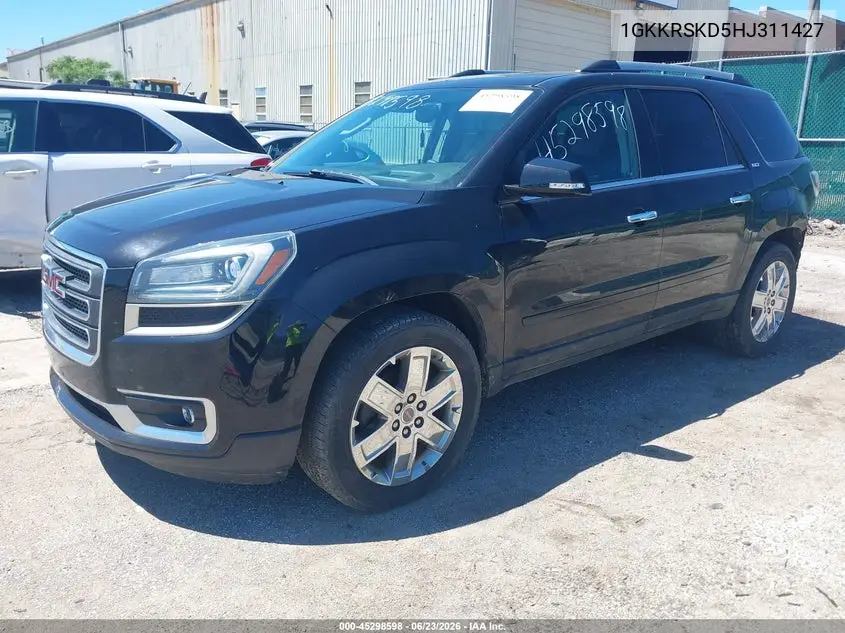 2017 GMC Acadia Limited VIN: 1GKKRSKD5HJ311427 Lot: 45298598